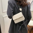 thumbnail image 1 of kkbbma under $5 Women's Shoulder Bag, Women Shoulder Bag, Fashion Casual Crossbody Bag, Vintage Solid Color Handbag, Practical Versatile Messenger Bag, Small Square Tote Bag for Women, 1 of 8