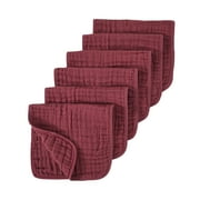 kkbbma under $5 6 Packs Super Soft Baby Burp Cloths - Boys And Girls Baby Washcloths Extra Absorbent Comfort Lovely Newborn Baby Hand Washcloths