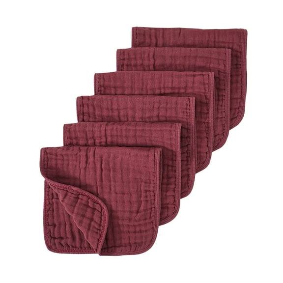 kkbbma under $5 6 Packs Super Soft Baby Burp Cloths - Boys And Girls Baby Washcloths Extra Absorbent Comfort Lovely Newborn Baby Hand Washcloths