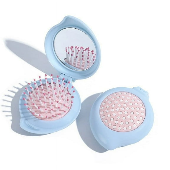 kkbbma under $5 Travel Hair Brush Mini Hair Brush For Purse Small Mirror With Mini Hair Brush Set Travel Hair Brush Mini Hair Brush For Purse Small Mirror With Mini Hair Brush