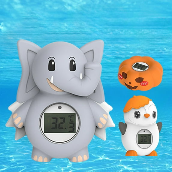 kkbbma Baby Bath Thermometer, with LED Display and Temperature Warning,Kids' Bathroom Safety Products, Newborn Bath Safety Toy Thermometer