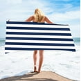 thumbnail image 1 of kkbbma Beach Towels under $5! Oversized Microfiber Beach Towels Striped Quick Dry Extra Large Pool Towels Absorbent Camping Travel Blanket for Women Men Bath Beach, 1 of 3