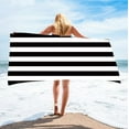 thumbnail image 1 of kkbbma Beach Towels under $5! Oversized Microfiber Beach Towels Striped Quick Dry Extra Large Pool Towels Absorbent Camping Travel Blanket for Women Men Bath Beach, 1 of 3