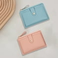 thumbnail image 1 of kkbbma Billetera pequeña Billetera pequeña delgada para estudiantes Cartera pequeña de moda con cremallera Bolso para tarjetas Versión coreana Monedero de bolsillo lindo para damas Bolsa de, 1 of 8