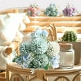 thumbnail image 1 of kkbbma under $5 Artificial Silk Flowers Fake Flower Bouquet Blue Peonies with Hydrangea Lambs Ear Faux Flower Arrangements for Home Centerpieces Wedding Bridal Baby Shower, 1 of 9