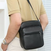 kkbbma Clearance under $5 Bolsa bandolera diaria, bolso bandolera de cuero artificial para hombre, bolso bandolera informal de negocios, mochila bandolera pequeña