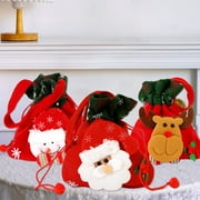 kkbbma under $5 Bolsa de regalo de Navidad Nuevo regalo de regalo de Navidad Decoración de la fiesta del bolso de la fiesta para niños Bolsa de terciopelo Bolsa de regalo con cordero