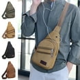 thumbnail image 1 of kkbbma under $5 Bolsos bandolera Mochila bandolera Bolsos bandolera para mujeres Hombres Bolso bandolera de moda Bolsa de pecho informal Bakpack con correa de hombro convertible, 1 of 9