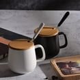 thumbnail image 1 of kkbbma under $5 Coffee Mug, Tea Cup for Office and Home, Coffee Cup with Lid and Spoon, Fathers Day,Birthday Gifts, House Warming Presents for New Home, 1 of 9