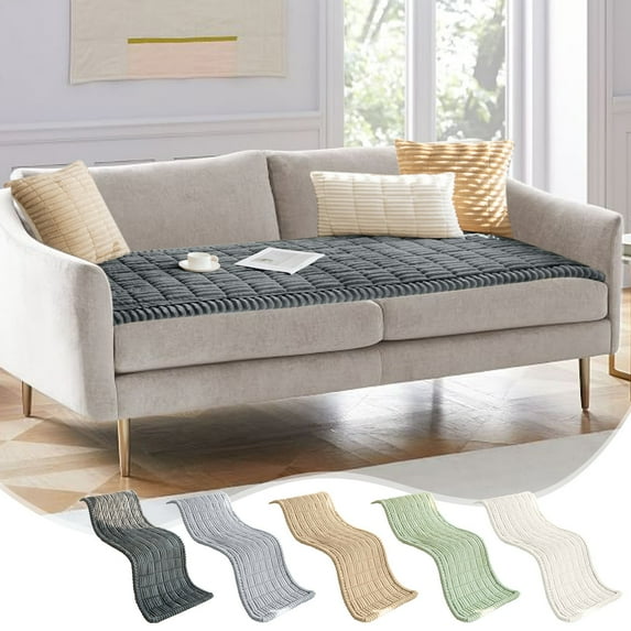 kkbbma Under $5 Corduroy Couch Cover Winter Plush Couch Cover for Sofa Cute Sofa Covers Washable Morden Sofa Covers for Couch Soft Chenille Couch Cover Blanket for Dogs