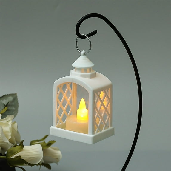 kkbbma under $5 Decorative Vintage Candle Lanterns Farmhouse Outdoor Hanging Lanterns for Porch, Balcony, Patio, Home, Centerpieces, Indoor, Outdoor