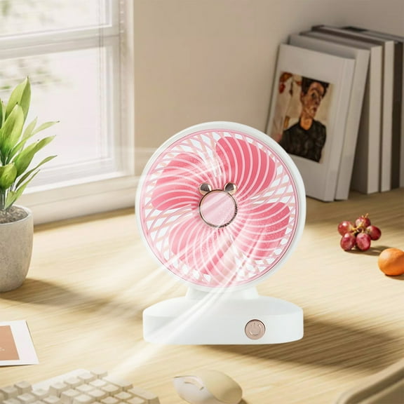 kkbbma under $5 Desk Fan, Small USB Fan Portable, Personal Fan for Bedroom Fans for Cooling and Sleep, Small Desk Fan for Golf Cart, Office, Outdoor, Travel, Camping