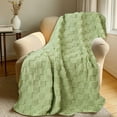 thumbnail image 1 of kkbbma under $5 Fleece Throw Blanket for Couch Sofa Bed, 27.56x39.37 Inches Soft Cozy Checked Flannel Blankets, Lightweight Fuzzy Plush Warm Throws for All Seasons, 1 of 6