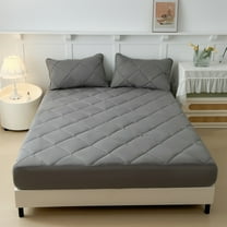kkbbma under $5 Mattress Protection Mattress Cover Fitted Sheet Soft Comfortable Breathable Noiseless Quilted Mattress Protector Modern Fitted Sheet Style Mattress Cover with Deep Pocket