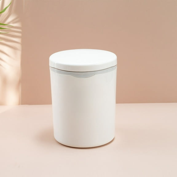 kkbbma under $5 Mini Trash Can with Lid Small Garbage Can, Tiny Plastic Trash Bin, Countertop Wastebasket, Counter Garbage Lint Bin for Bathroom,Office,Kitchen,Desk