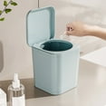 thumbnail image 1 of kkbbma under $5 Plastic Mini Wastebasket Trash Can with Lid, Tiny Desktop Waste Garbage Bin for Home, Office, Kitchen, Vanity Tabletop, Bedroom, Bathroom, 1 of 6