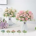 thumbnail image 1 of kkbbma under $5 Silk Peonies Artificial Flowers for Decorations,Realistic Fake Peony Hydrangea Roses Bouquet for Indoor Vase Faux Floral Arrangements Table Centerpieces Outdoor Wedding Party, 1 of 9