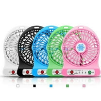 kkbbma under $5 Small Desk Fan Personal Fans, 3-Speed Portable Mini Cooling Fan, USB-Powered Desktop Fan for Home Office Bedroom Dorm Indoor Outdoor Summer Gift
