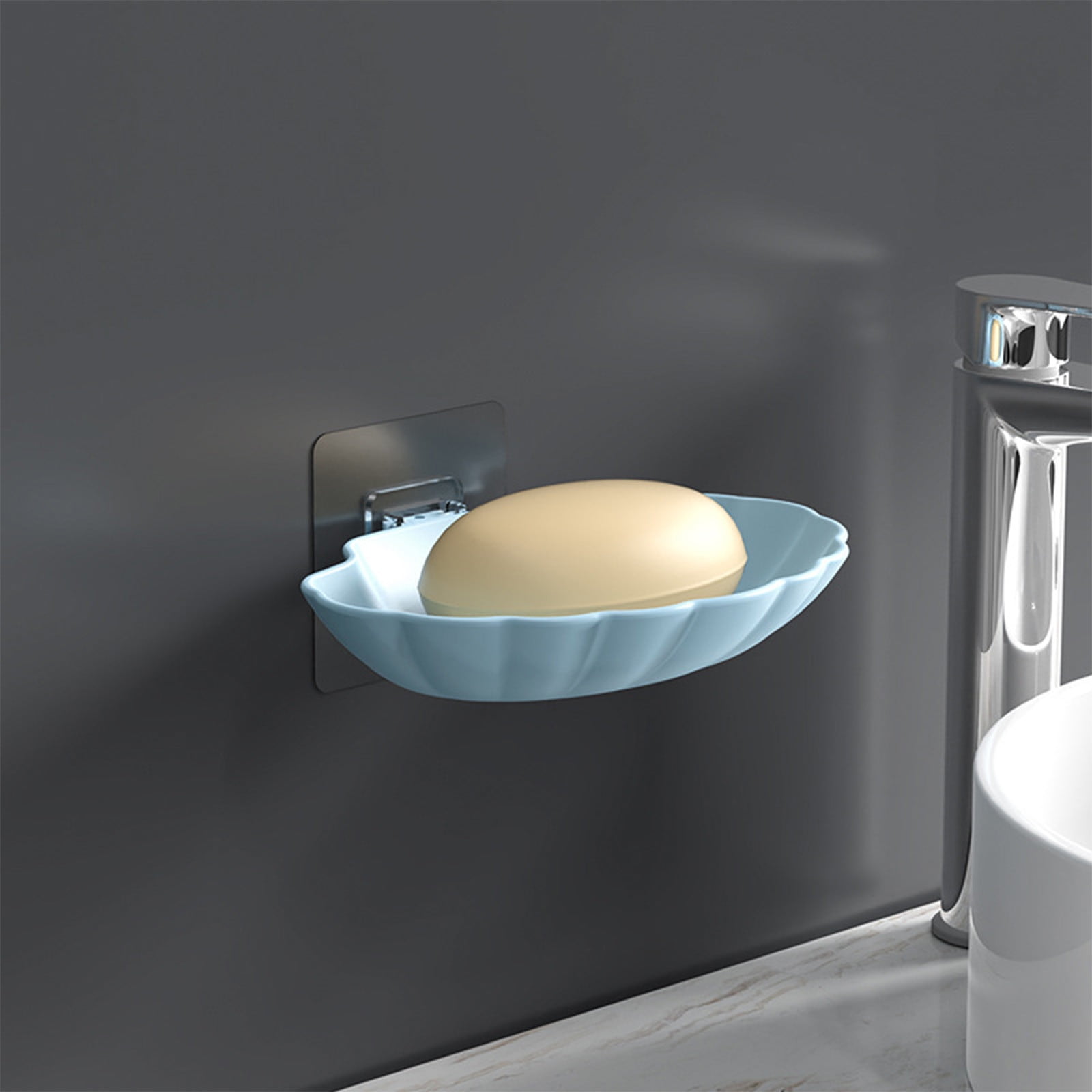 kkbbma Clearance under $5 Soap Dish Holder, Plastic Sea Shell Soap ...