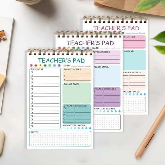 kkbbma under $5 Teacher Notepad - Teacher To Do List Notepad, Spiral Checklist Notebook Organizer for Teachers Notes Task Appointment, Teacher Appreciation Gifts