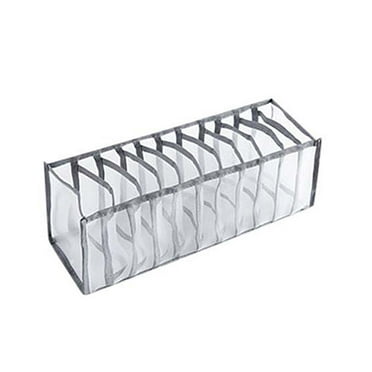kkbbma Clearance Under $5 Wardrobe Clothes Organizer, 11 Grids Washable Portable Closet Organizer Mesh Separation Storage Box Foldable Closet Drawer Organizer for Underwear, Socks, Jeans