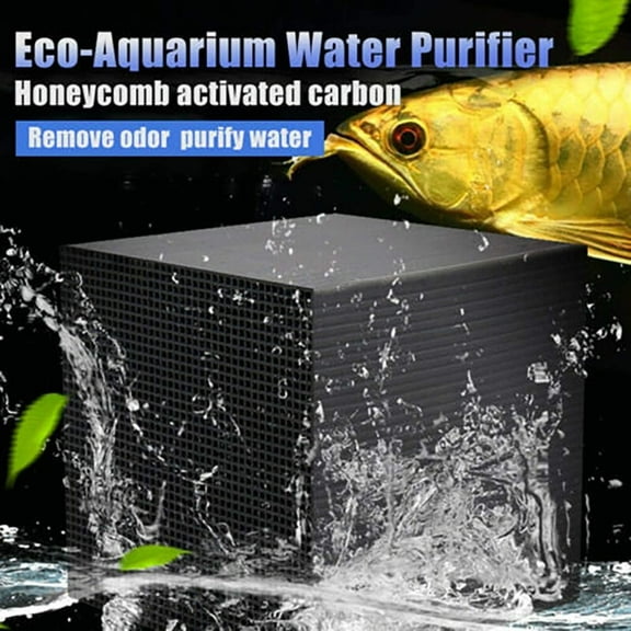 kkbbma Eco-Aquarium Water Trough Purifier - Horse Trough Water Purifier, Activated Carbon Water Purifier Filter for Aquarium, Fish Tank Water, Ultra Strong Filtration & Absorption