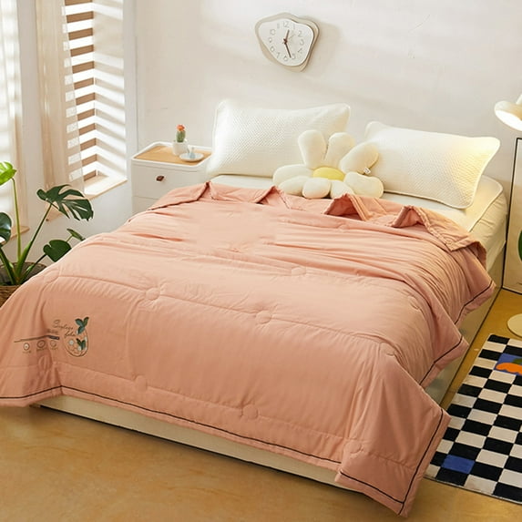 kkbbma Summer Cooler Comforter for Hot Sleepers, Lightweight Cooler Blankets, Breathable Cool Comforter, Soft Cold Fabric Absorbs Body Heat Cooler Blankets