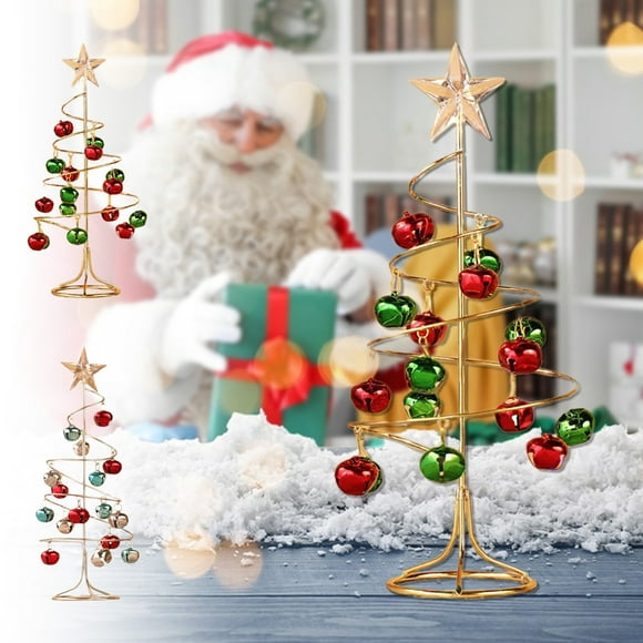 kkbbma Clearance Under $1 Christmas Ornament Display Tree, Tabletop Metal Christmas Tree Wrought Iron Ornament Display Stand Christmas Ornament 11 Inch Desktop Decorations Mini Xmas Tree