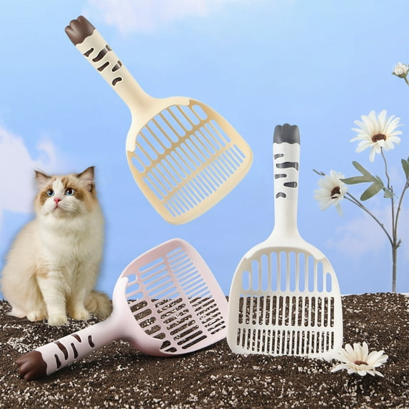 kkbbma under $5 Cat Litter Scoop - Kitty Litter Pooper Scooper for Cats - Long Handled Litter Box Scooper