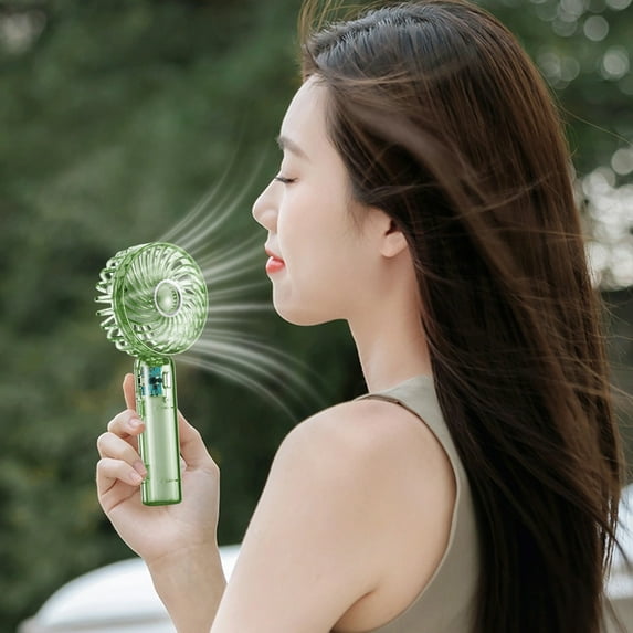 kkbbma under $5 Handheld Fan,Portable Fan,Powerful Personal FanUSB Rechargeable Mini Handheld Fan for Travel/Outdoor/Gift/Makeup