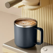 kkbbma under $5 Stainless Steel Coffee Mug with Handle, Vacuum Travel Mug, Tumbler Cup with Lid