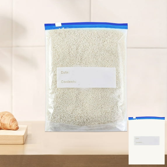 kkbbma under $5 25 Pack Reusable Food Storage Bags Washable - Reusable Dishwasher Safe Freezer Bags Plastic Free Bags for Veggie Salad Travel Kitchen