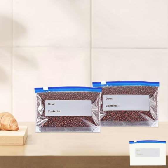 kkbbma under $5 25 Pack Reusable Food Storage Bags Washable - Reusable Dishwasher Safe Freezer Bags Plastic Free Bags for Veggie Salad Travel Kitchen