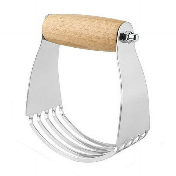 kkbbma Dough Cutter Agitator, Heavy Duty Stainless Steel Blades Baking Tool, Medium Size Dough Blender Pastry Cutter for Mixing Kneading Cutting, Kitchen Baking Utensil for Flour Butter Potatoes