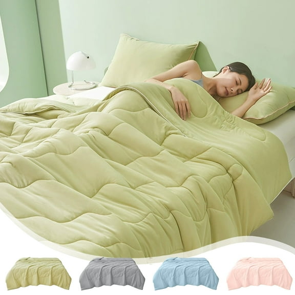 kkbbma Cooling Comforter Double Sided Cooling Blanket for Hot Sleepers, Breathable & Lightweight Duvet Insert, Gifts for Women Men