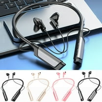 kkbbma under $5 Neckband Bluetooth Headphones - Neck Mounted Bluetooth Headphones Wireless Fitness Running Sports Music Earbuds With Long Battery Life And Intelligent Noise Reduction