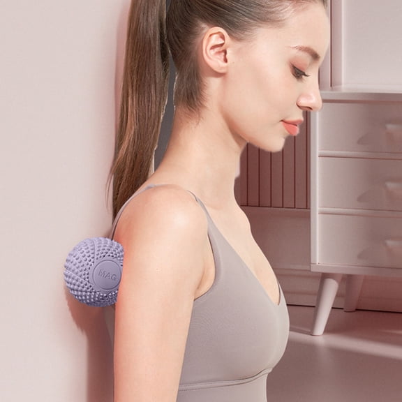 kkbbma Magnetic Massage Ball, Compact Portable Muscle Relaxation Hedgehog Ball, Fitness Yoga Therapy Ball for Back Neck Shoulder, Deep Tissue Trigger Point Massager for Athletes Pain Relief