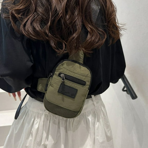 kkbbma Mini Sling Bag - Men Women Small Crossbody Bag Casual Phone Chest Bag for Travelling Hiking