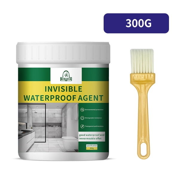 kkbbma Penetrating Waterproofing Agent, Exterior Wall Bathroom Toilet Floor Tile Sealant, Leak-Proof Paint for Concrete Roof Basement Balcony, Transparent Waterproof Coating, 30ml 100ml 300ml
