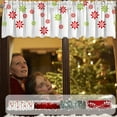 thumbnail image 1 of kkbbma under $5 Christmas Valance Curtains for Kitchen Blackout Thermal Insulated Rod Pocket Window Valances Short Curtains for Bathroom and Laundry Decoration, 1 of 8