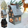 thumbnail image 1 of kkbbma House Candle Holder, Metal Art Hollow House Candle Holders, Farmhouse Tealight Holder, Candle Lantern Desktop Decorations for Home Christmas Decor, 1 of 8