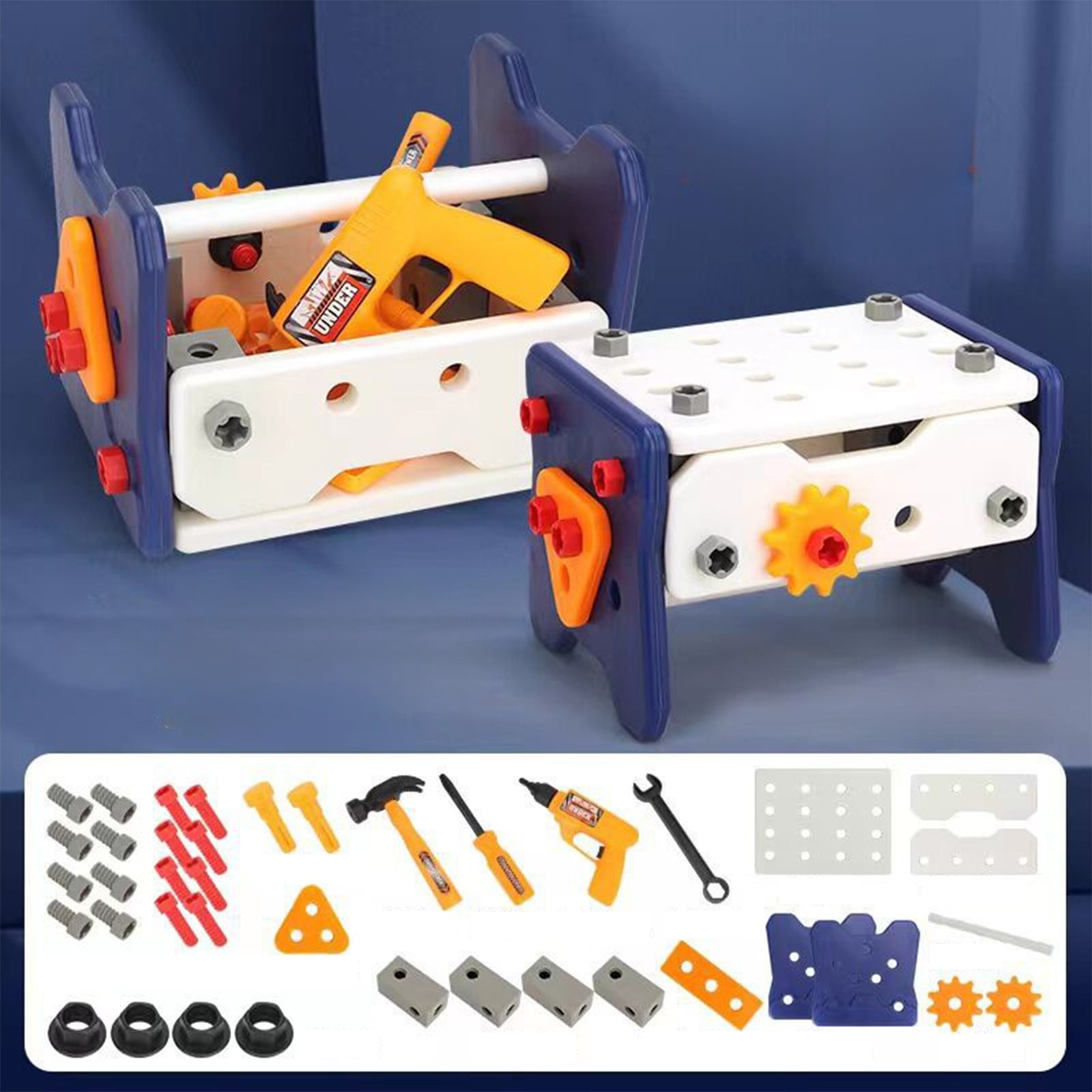 kkbbma Toys under $5 Caja de almacenamiento de herramientas Juego de juguetes Caja de almacenamiento de herramientas Juego de juguetes Conjunto de tornillo para nios Educacin Educacin para nios