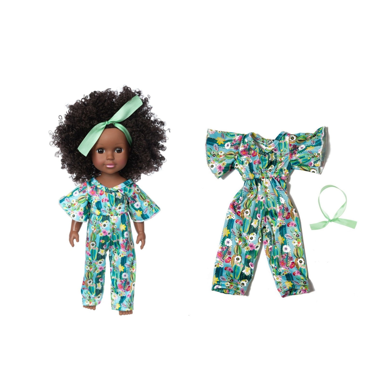 kkbbma Toys under 5 Muñecas negras para bebés de 14 pulgadas Muñecas de niñera negra realista