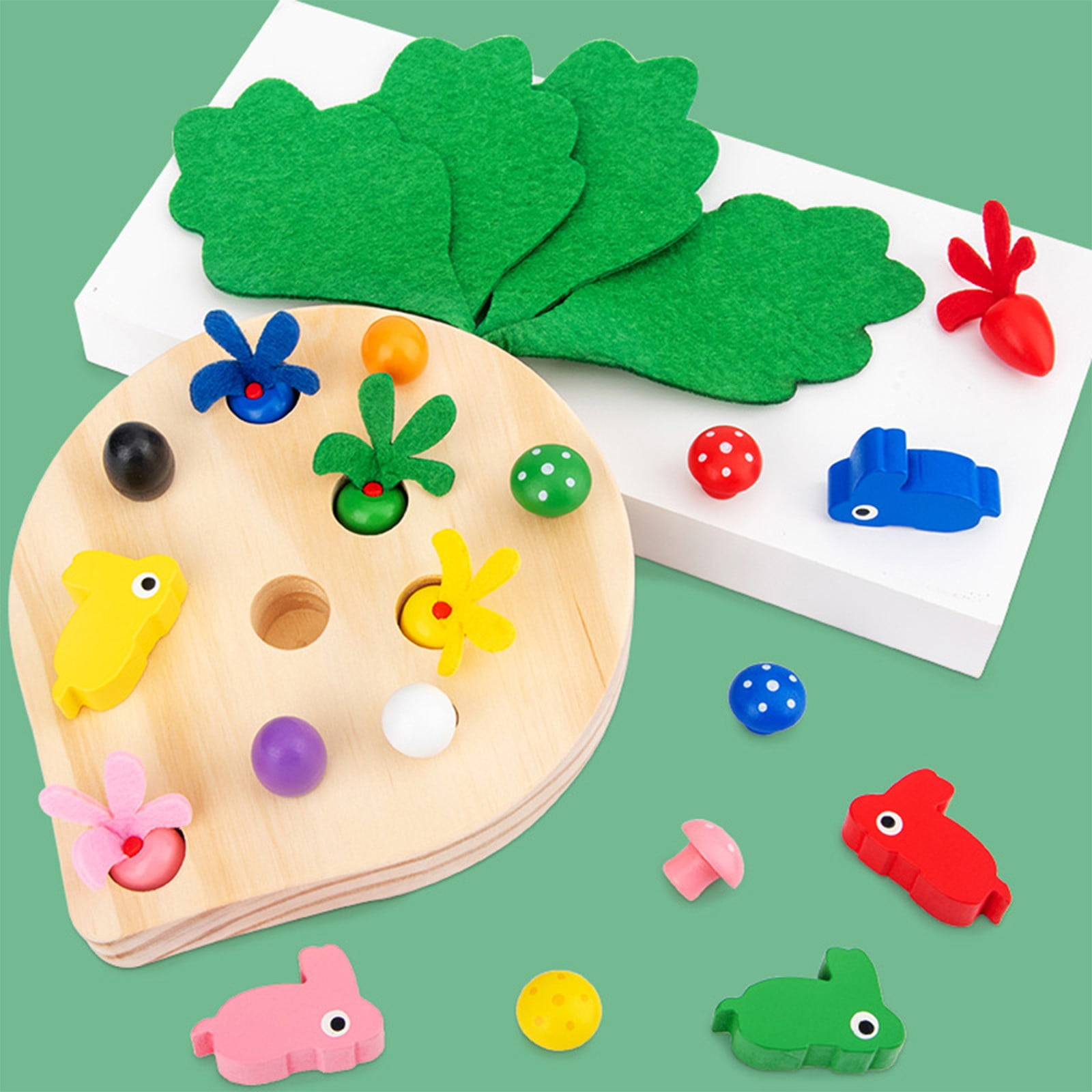 kkbbma Toys under 5 Pitiros de madera Montessori Montessori para 1, 2, 3, 4, 5 años de