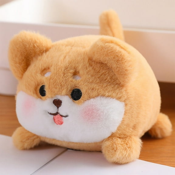 kkbbma Toys under $5 Stuffed Animal Dog Plush Toy, Pull String Small Doll Cute Moggie Dog Wagging Tail Doll Shiba Inu Small Toy Gift Children's Holiday Gifts Birthday Gifts