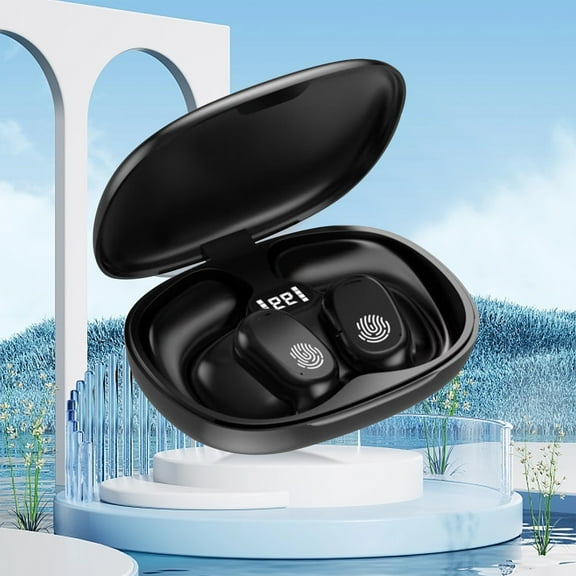 kkbbma under $5 Ear Buds Open Ear Headphones - Open-Ear Earbuds, Clip-On Headphones, Lightweight Comfort Ear Mounted Sports Bluetooth Earphones