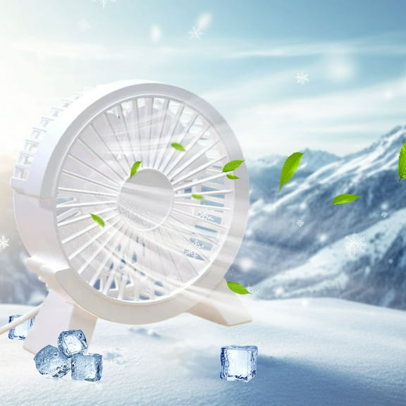 kkbbma under $5 Quiet Desk Fan, Office Desktop Small Fan,Ultra Quiet USB Fan,Large Airflow Desk Fan,Renewable Energy Fan,Plug In Personal Cooling Fan