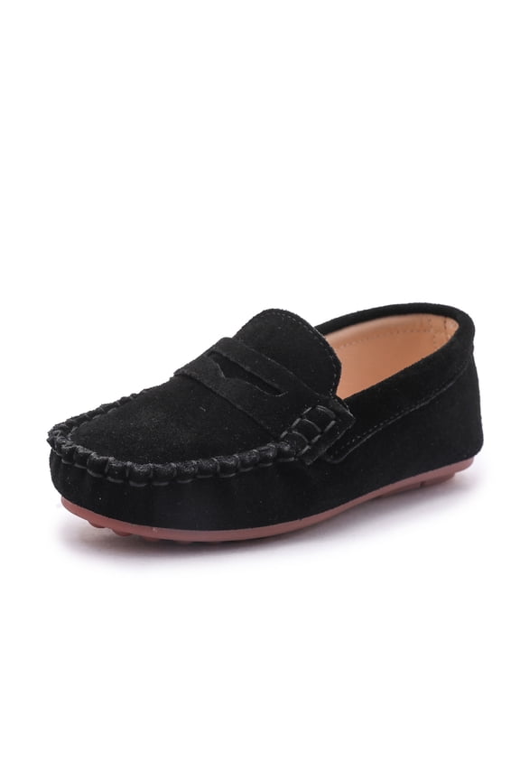 Boy Girl Loafer Slip-On Dress Shoes Kid Black 8.5 Toddler