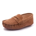 thumbnail image 1 of kkdom Boy Girl Loafer Slip-On Dress Shoes Kid Brown 12 Little Kid, 1 of 6