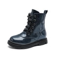 thumbnail image 1 of kkdom Boys Girls Kids Combat Boots Unisex Blue 11.5 Little Kid, 1 of 7